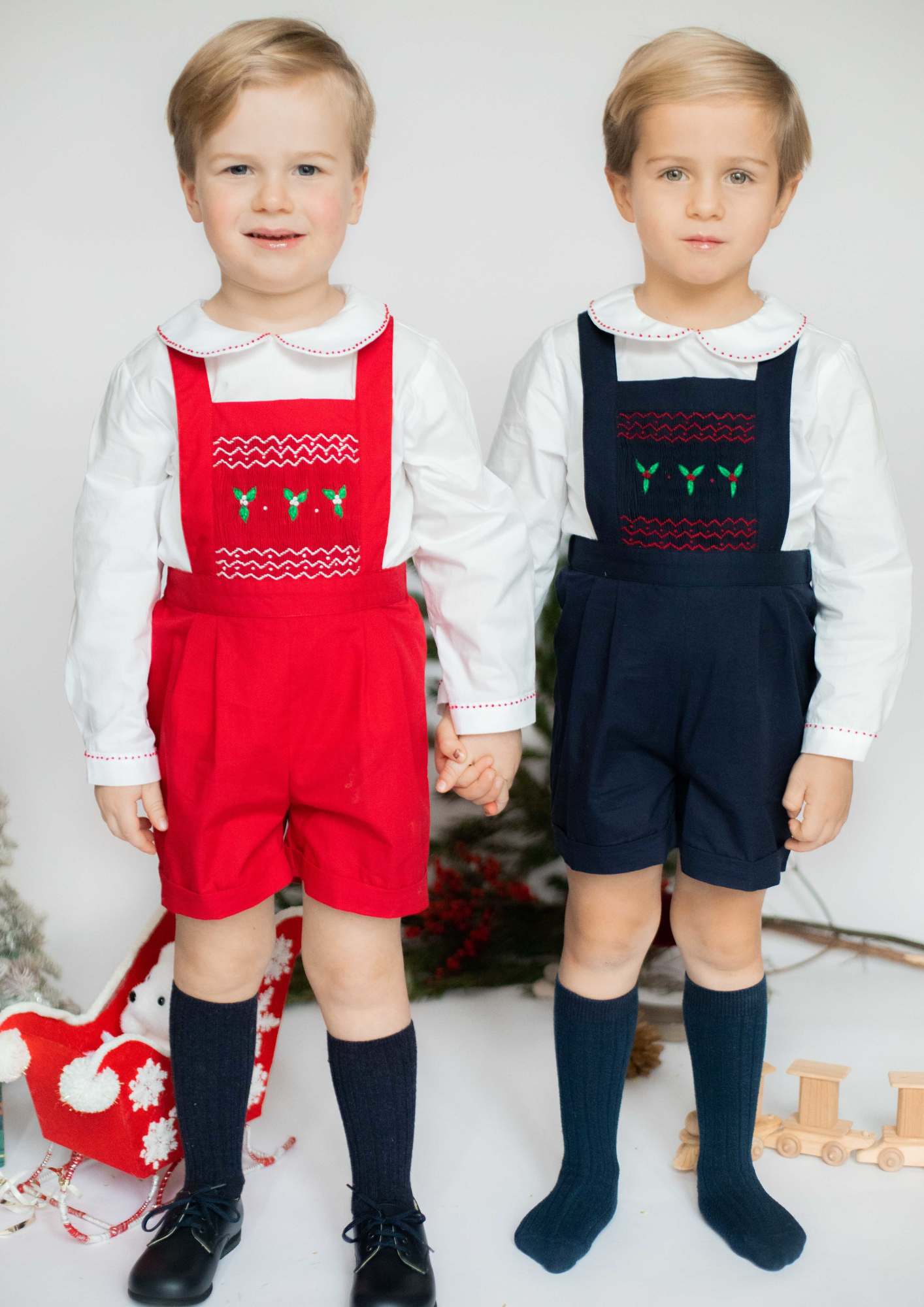 George Red Classic Christmas Boy Dungaree