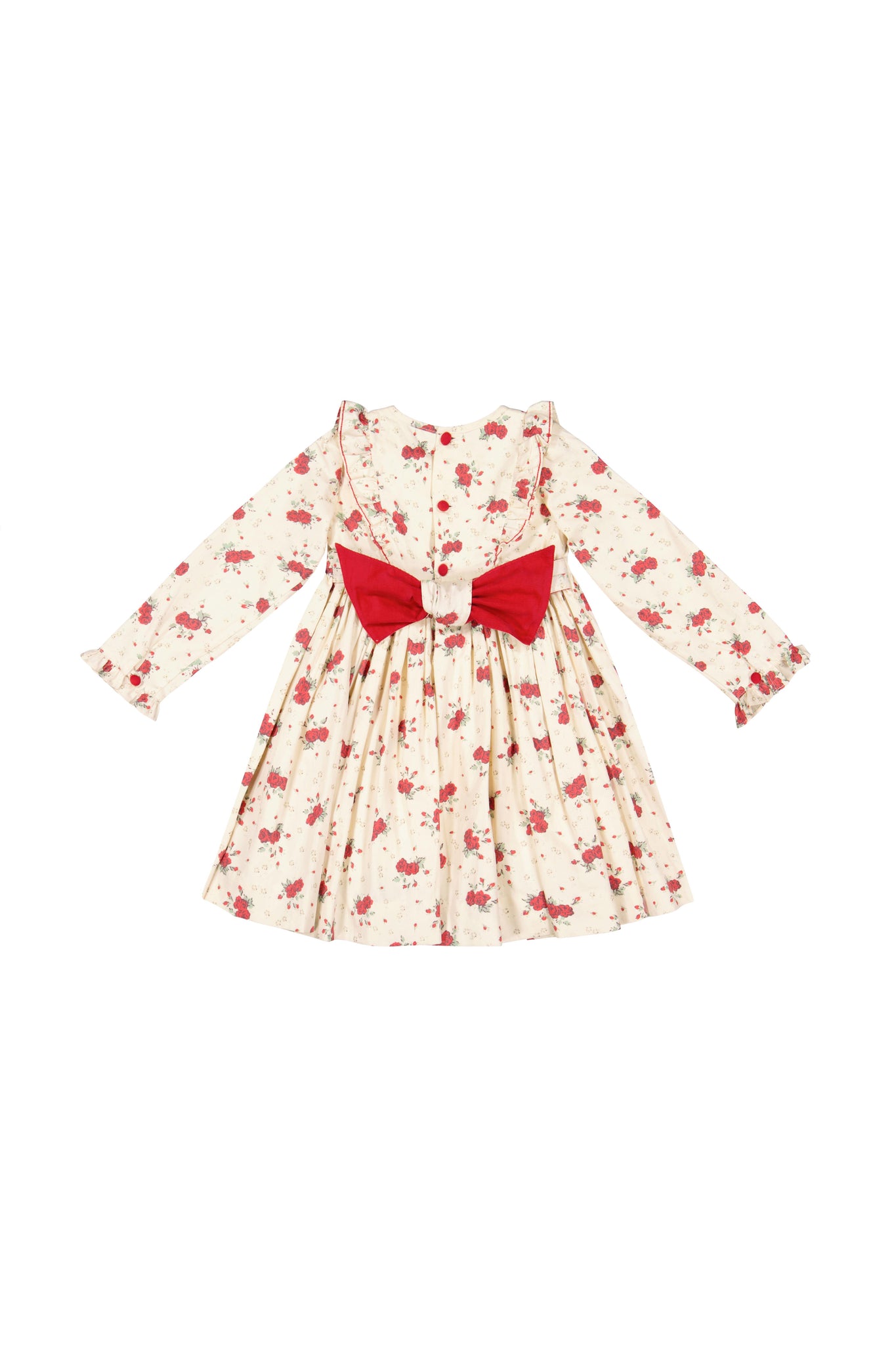 Back of Anastasia Christmas Smocked Dress