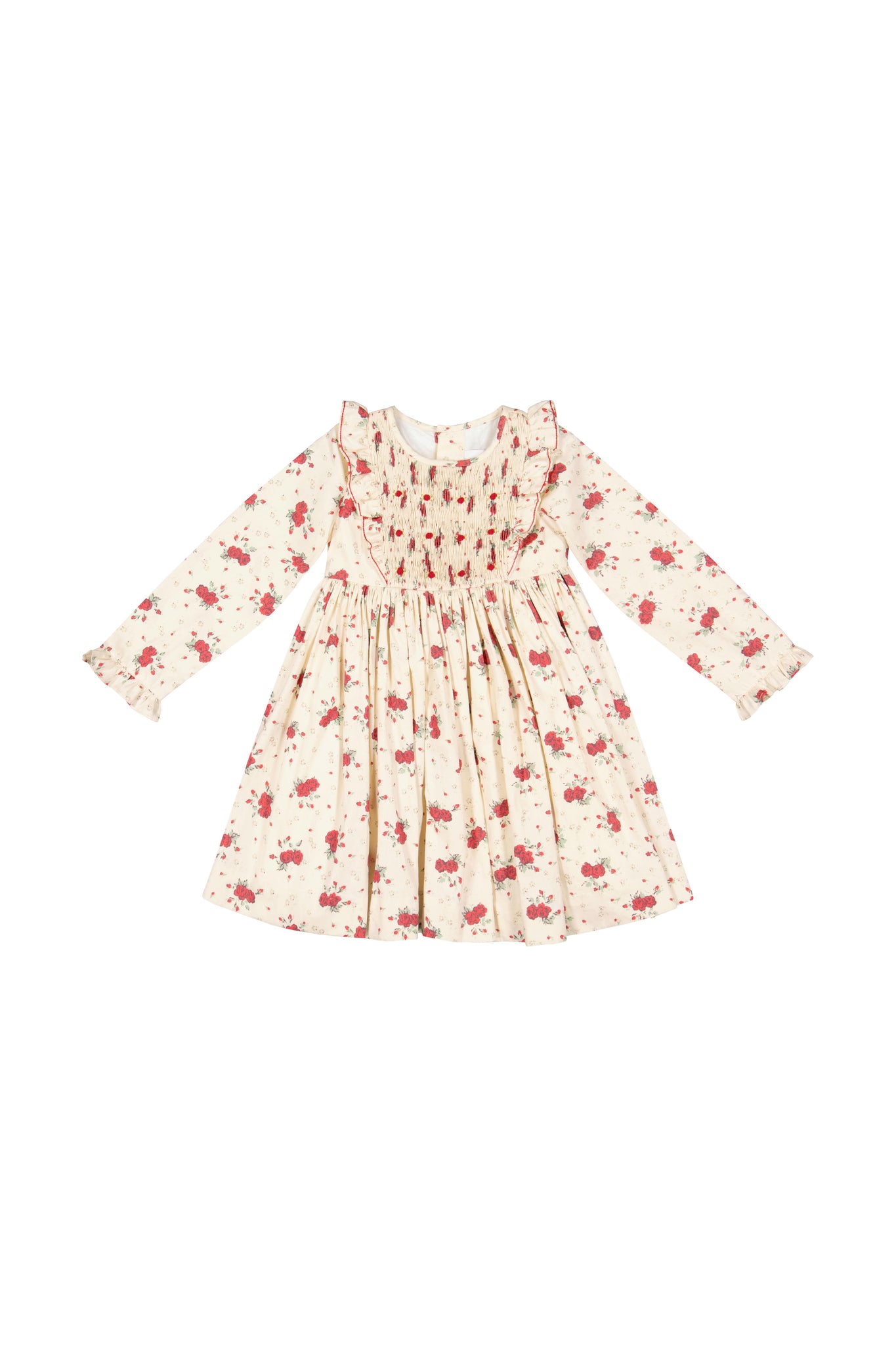 Front of Anastasia Christmas Smocked Dress