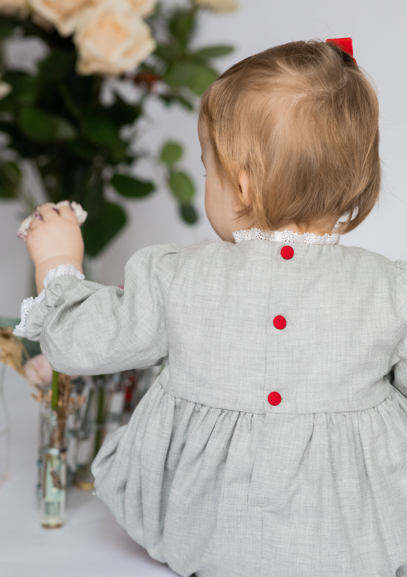 Anastasia Grey Flannel long sleeve Baby Bubble