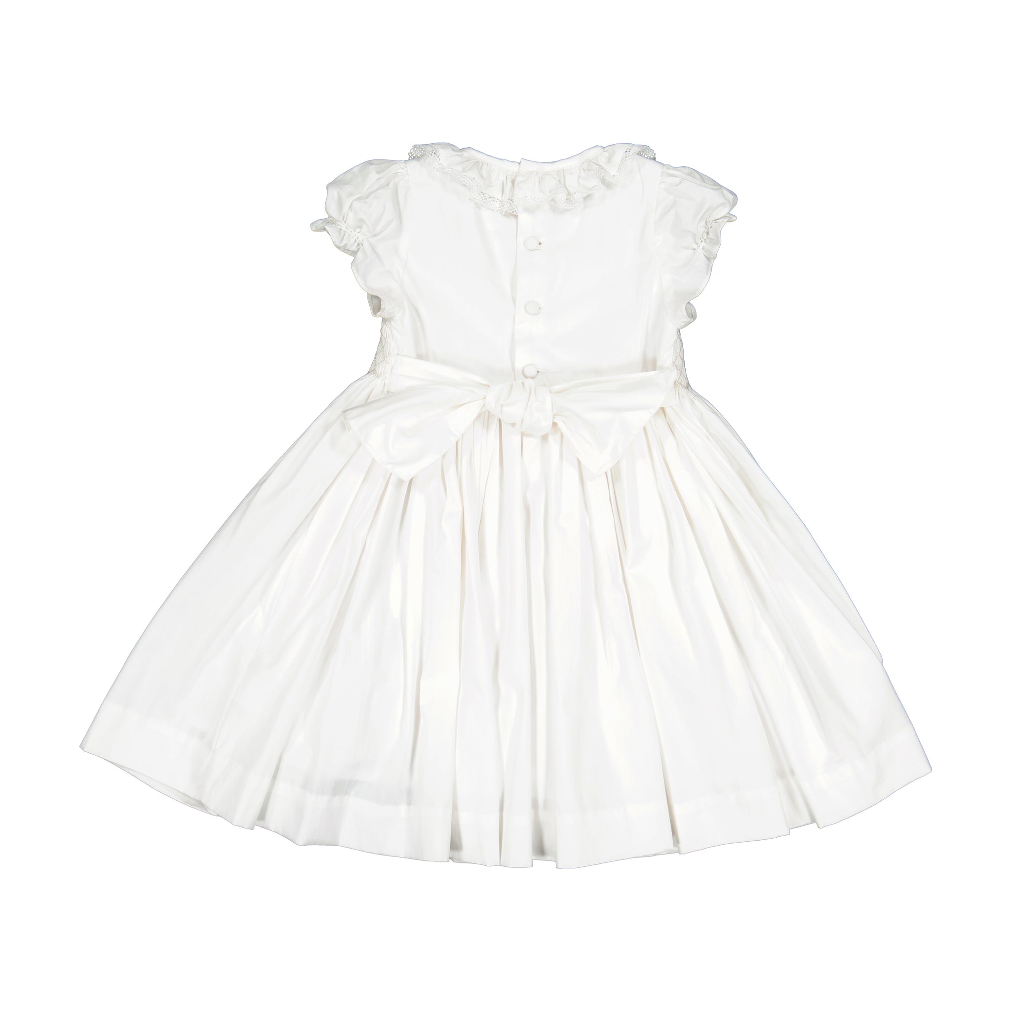 Antoinette Ceremony White Smocked Girl Dress