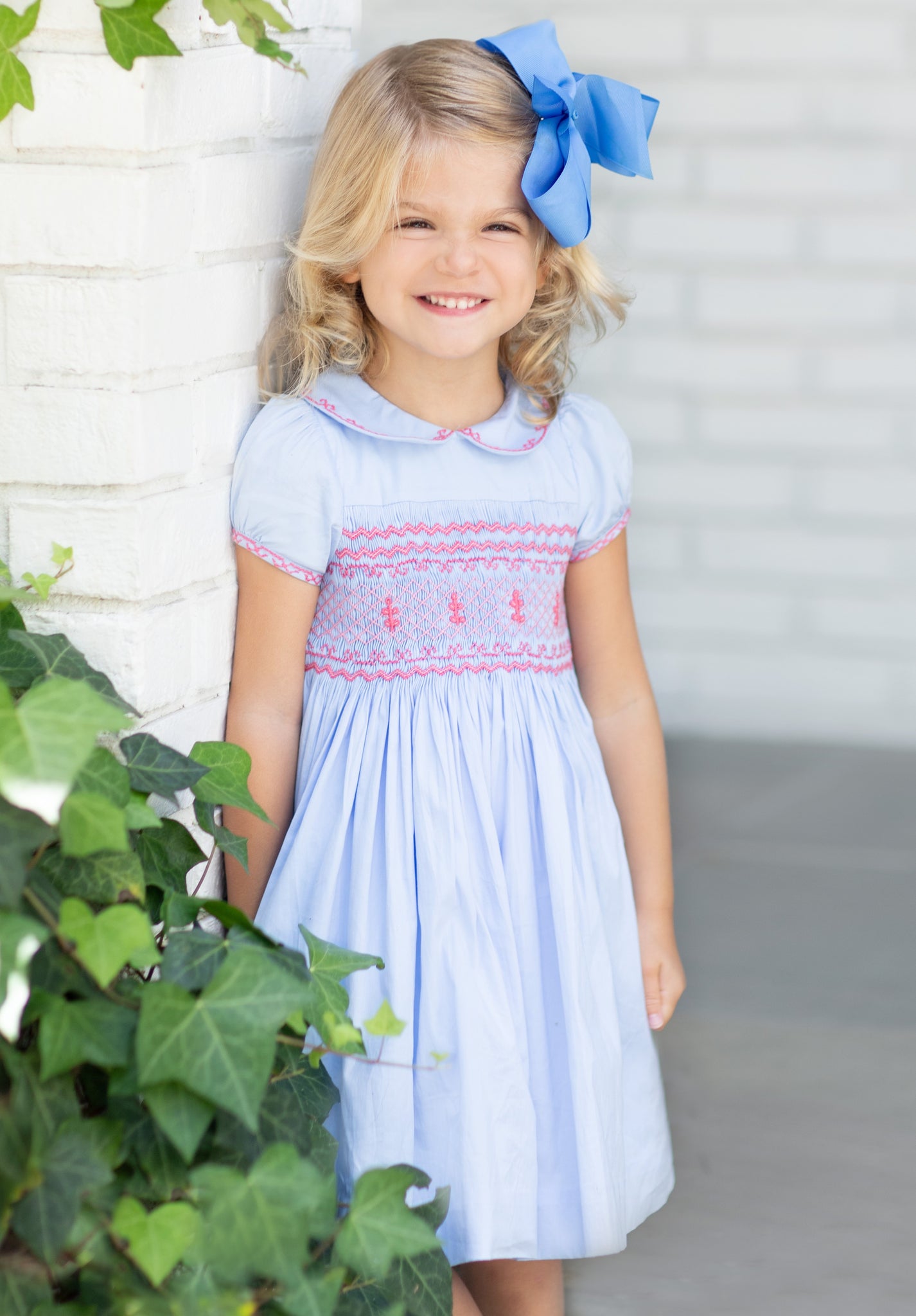 princess smocked bishop dress Smocked Ice Princess Bishop 7