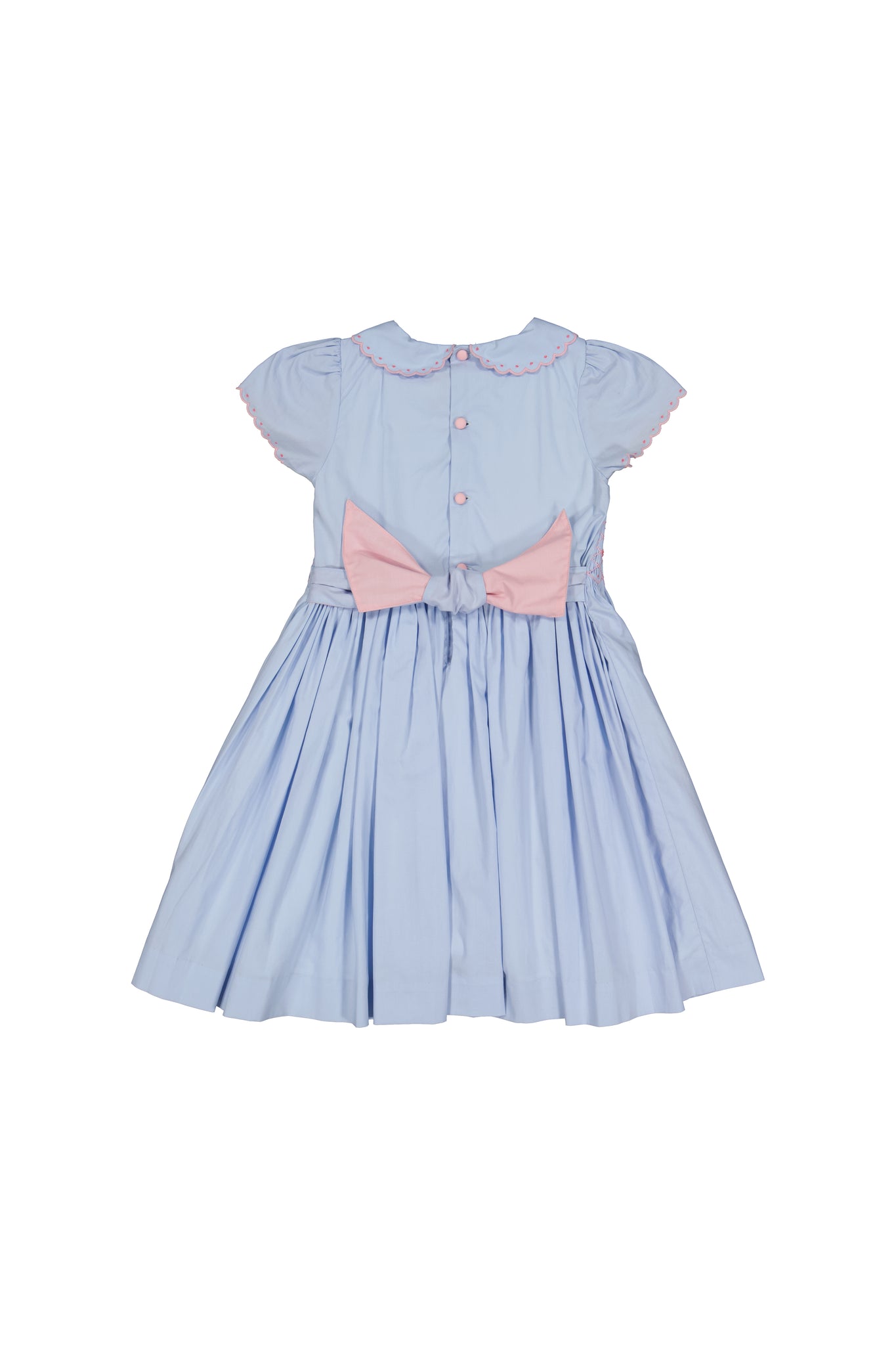 Cassis French Light Blue Smocked Dress