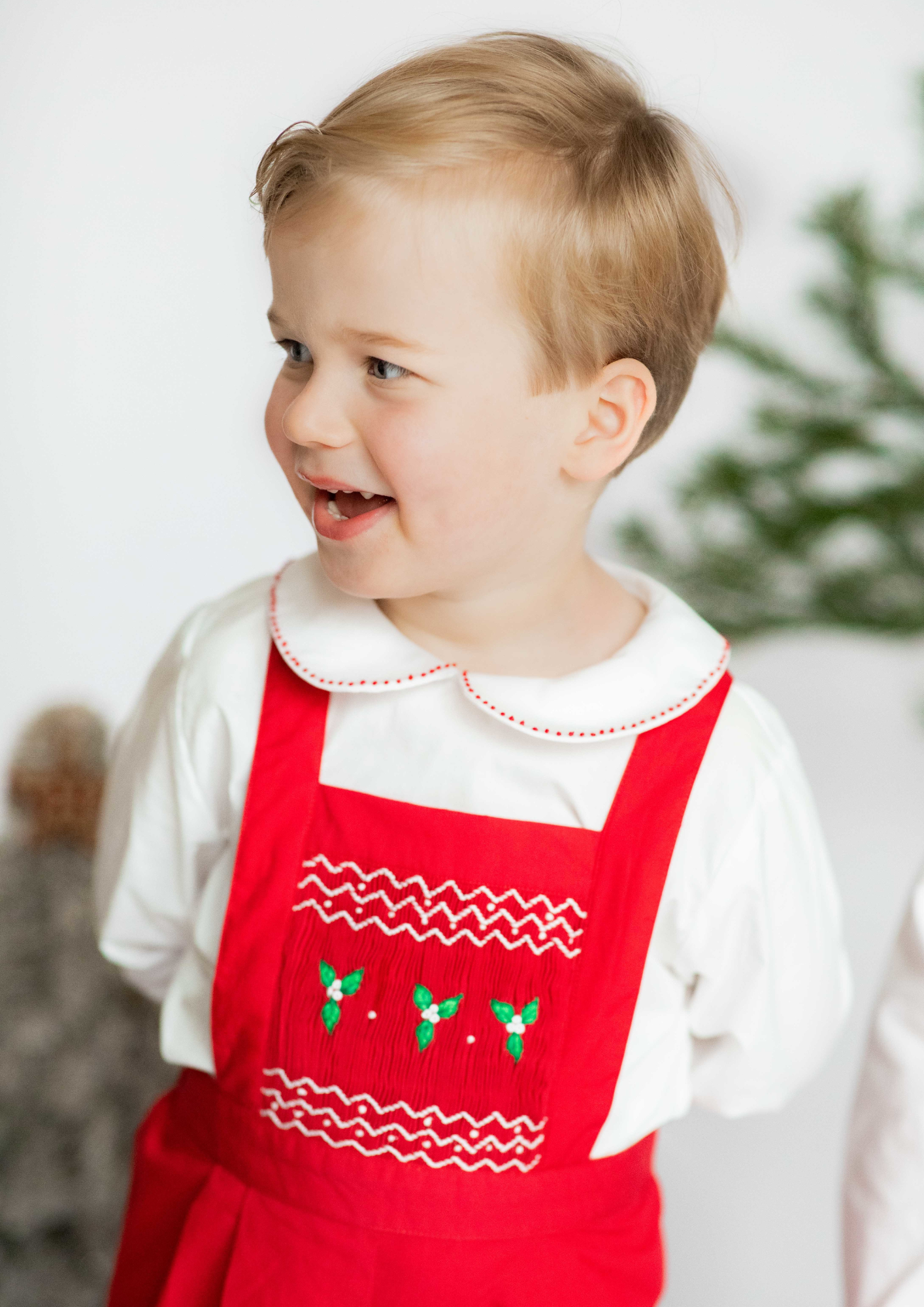 George Red Classic Christmas Boy Dungaree