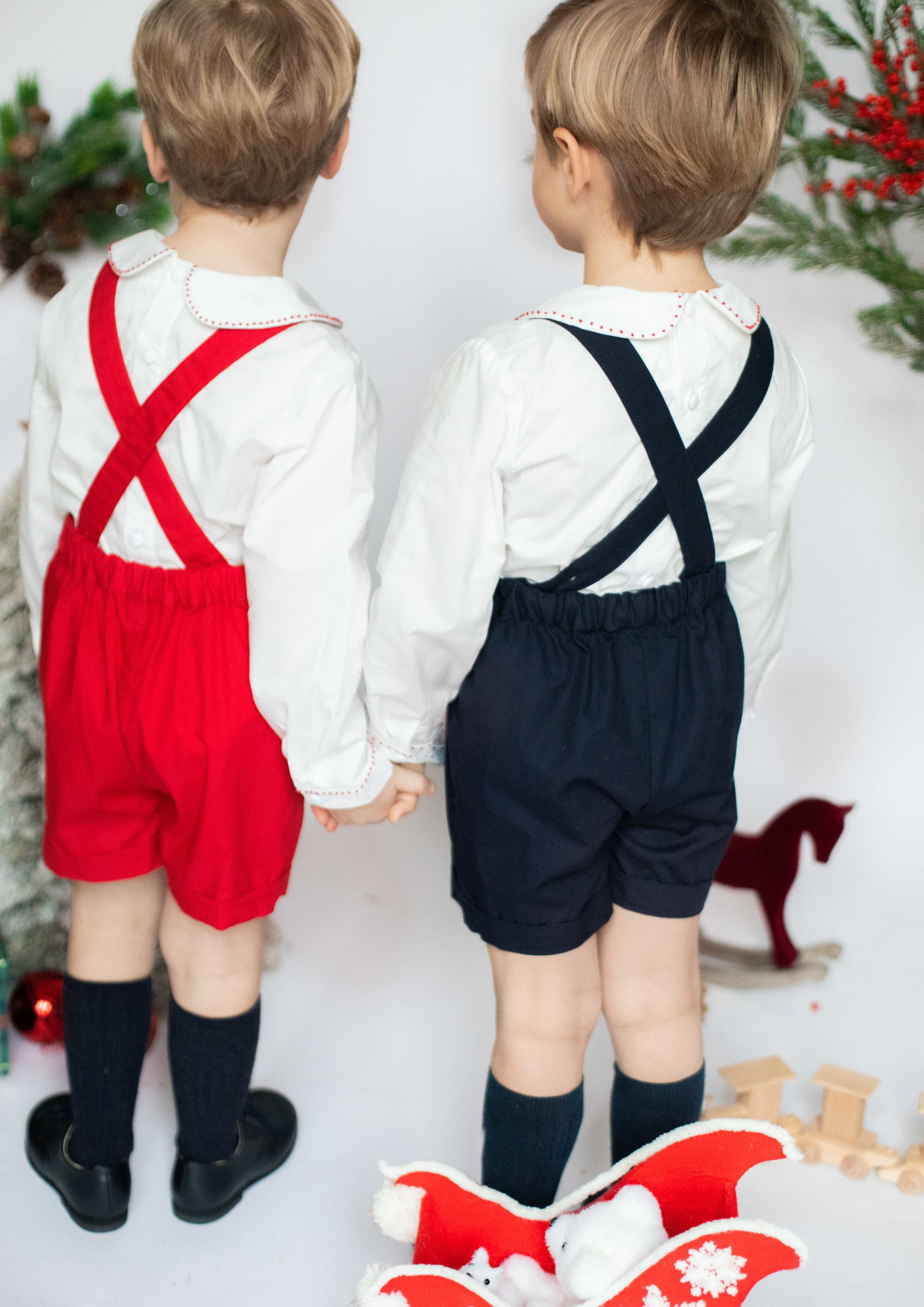 George Red Classic Christmas Boy Dungaree