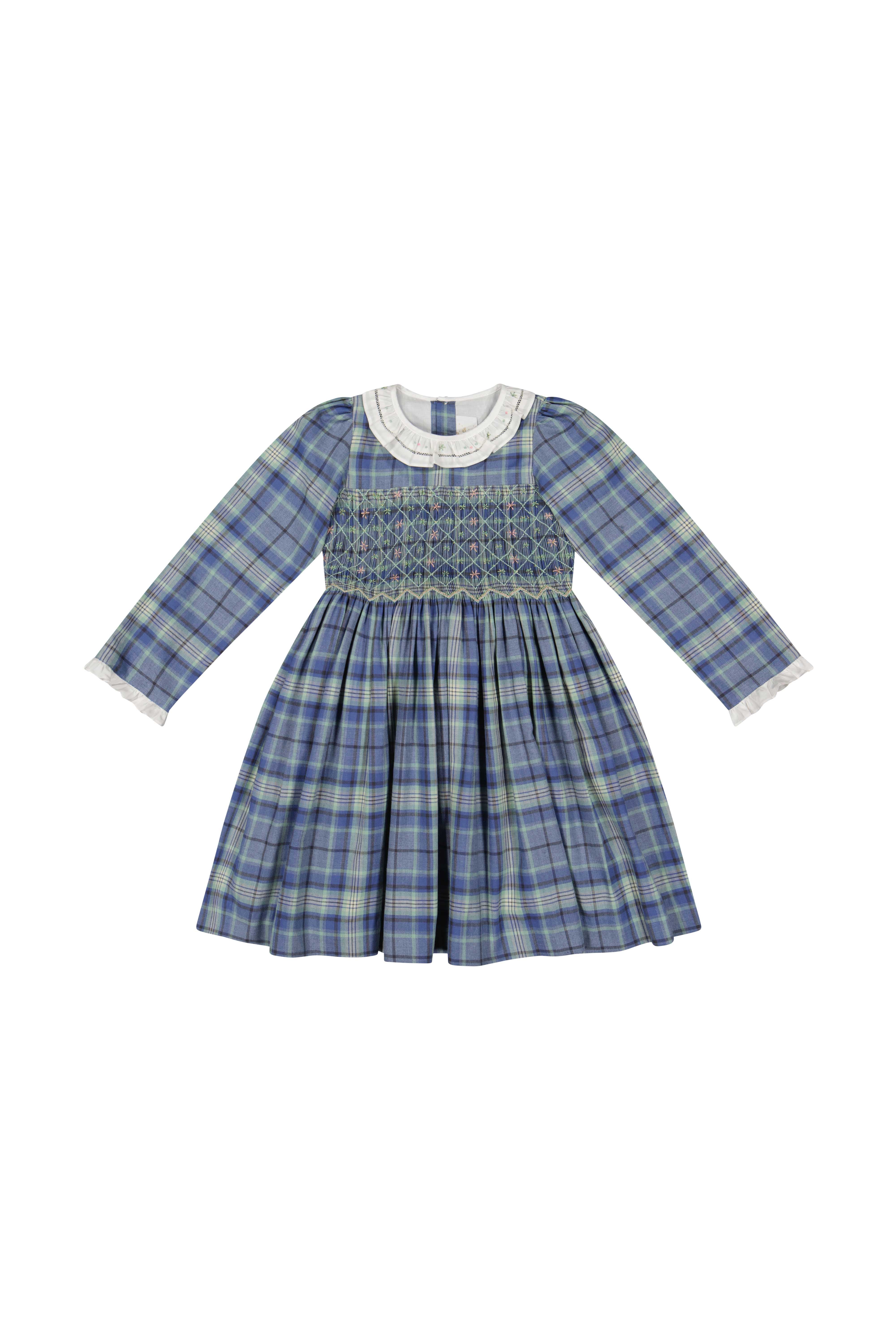Heidi Blue Tartan Smocked Dress Heidi Blue Tartan Smocked Dress