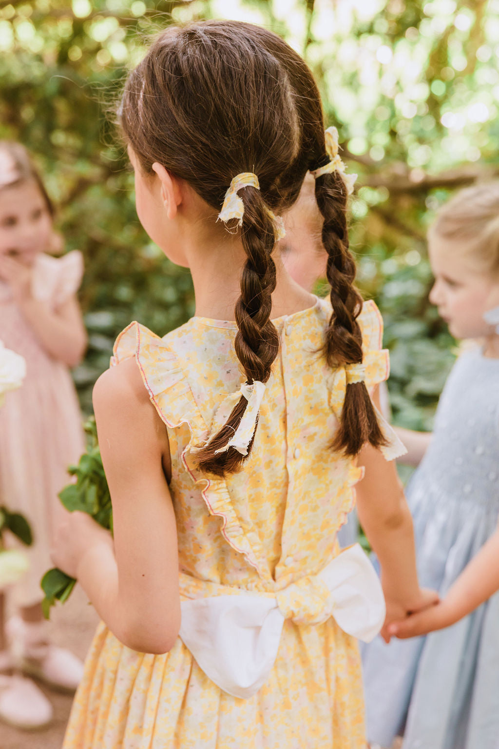 IRIS YELLOW FLORAL SMOCKED DRESS