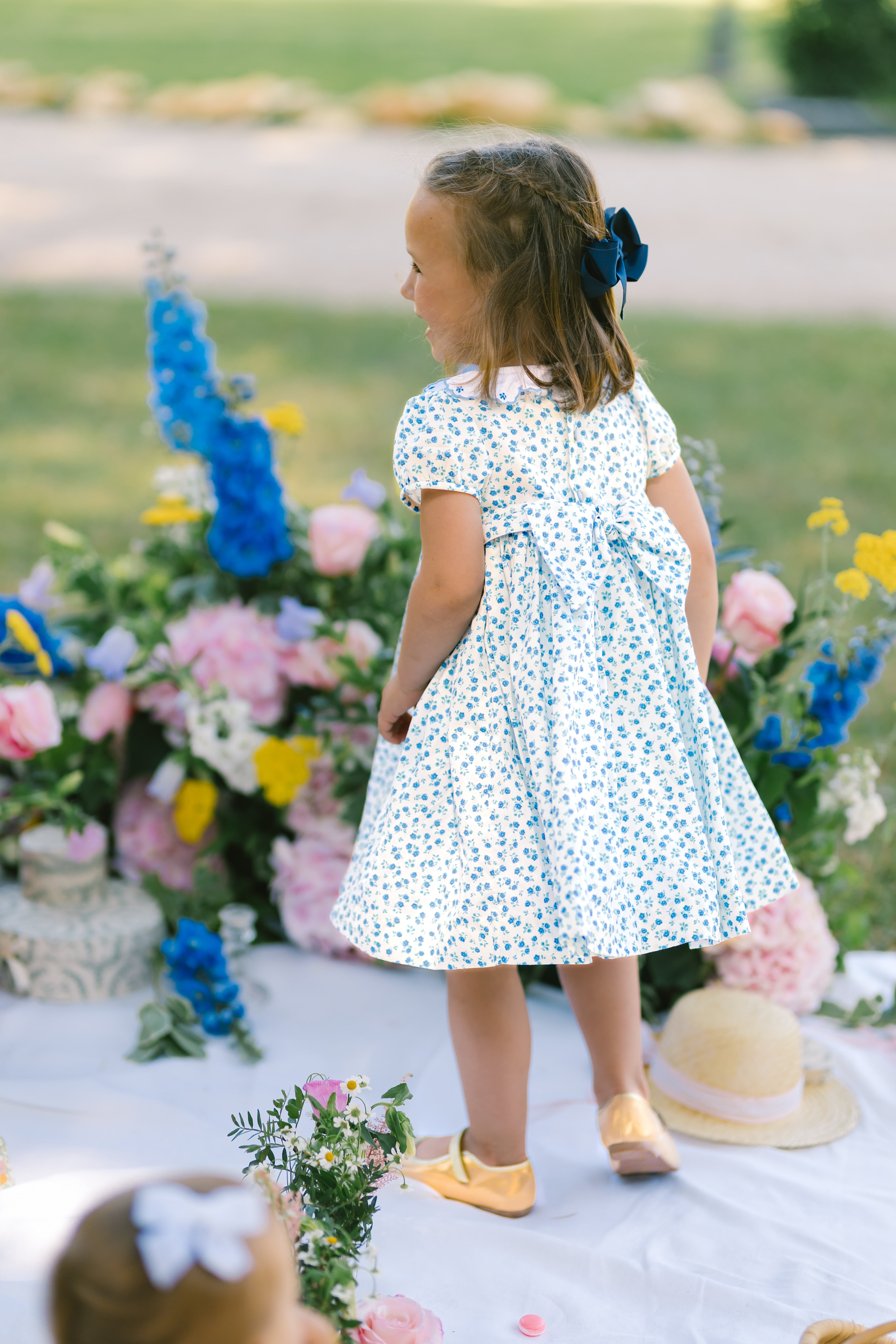 little girl blue dress Sky Blue Short Length Flower Girl Dress 5825SB 12 months / SkyBlue main image 0