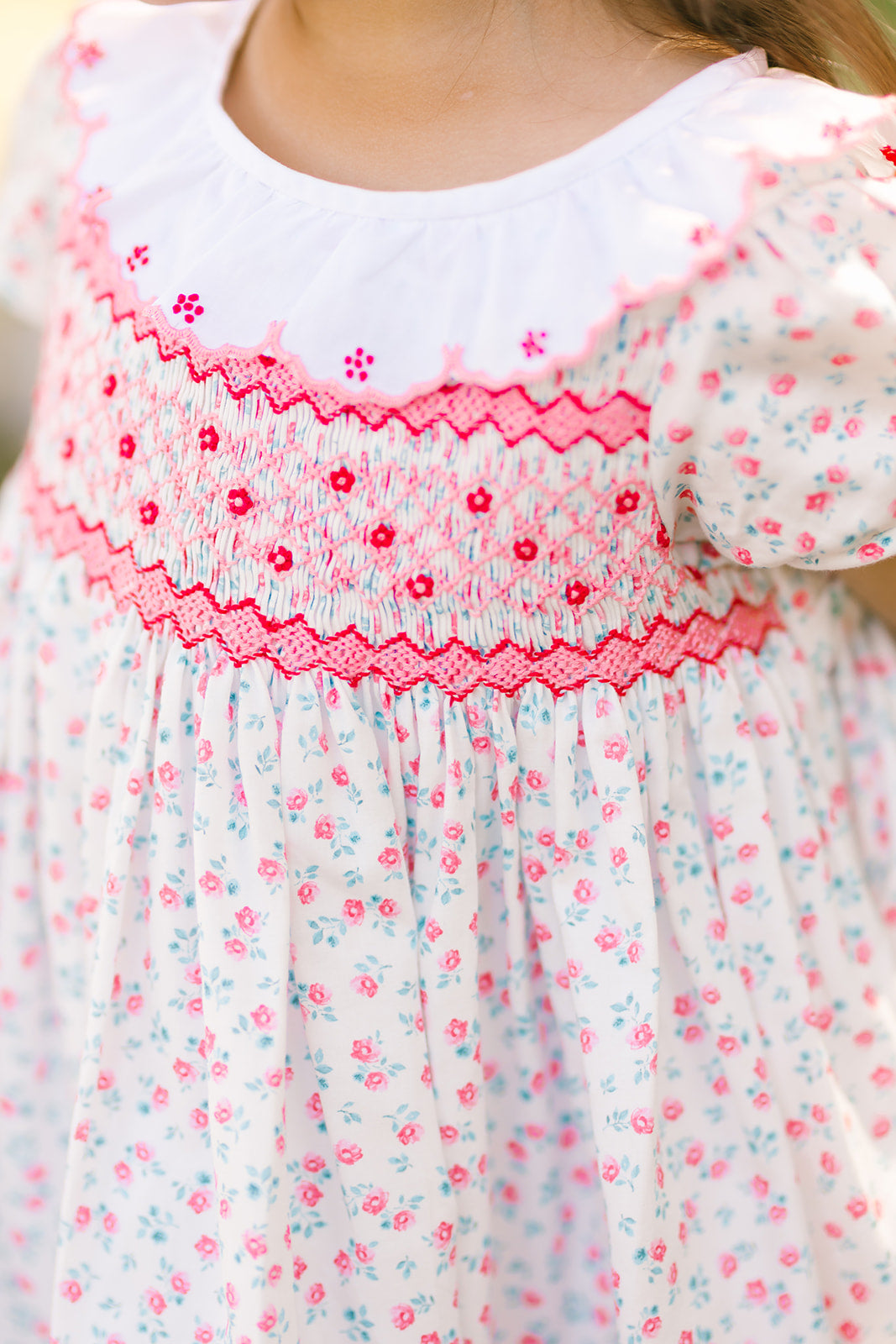 Isadora Pink Floral Empire Dress | Antoinette Paris 18M Isadora Pink Floral Empire Dress | Antoinette Paris 18M