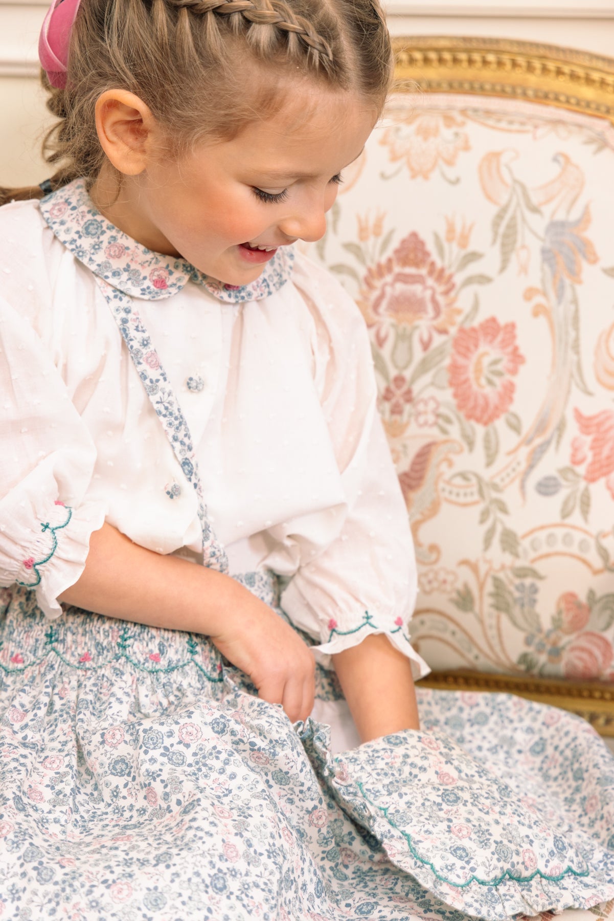 Yse Floral Blue Purse