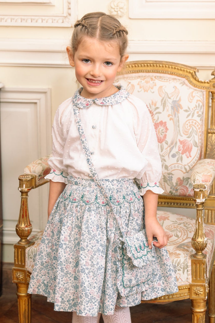 Yse Floral Blue Purse