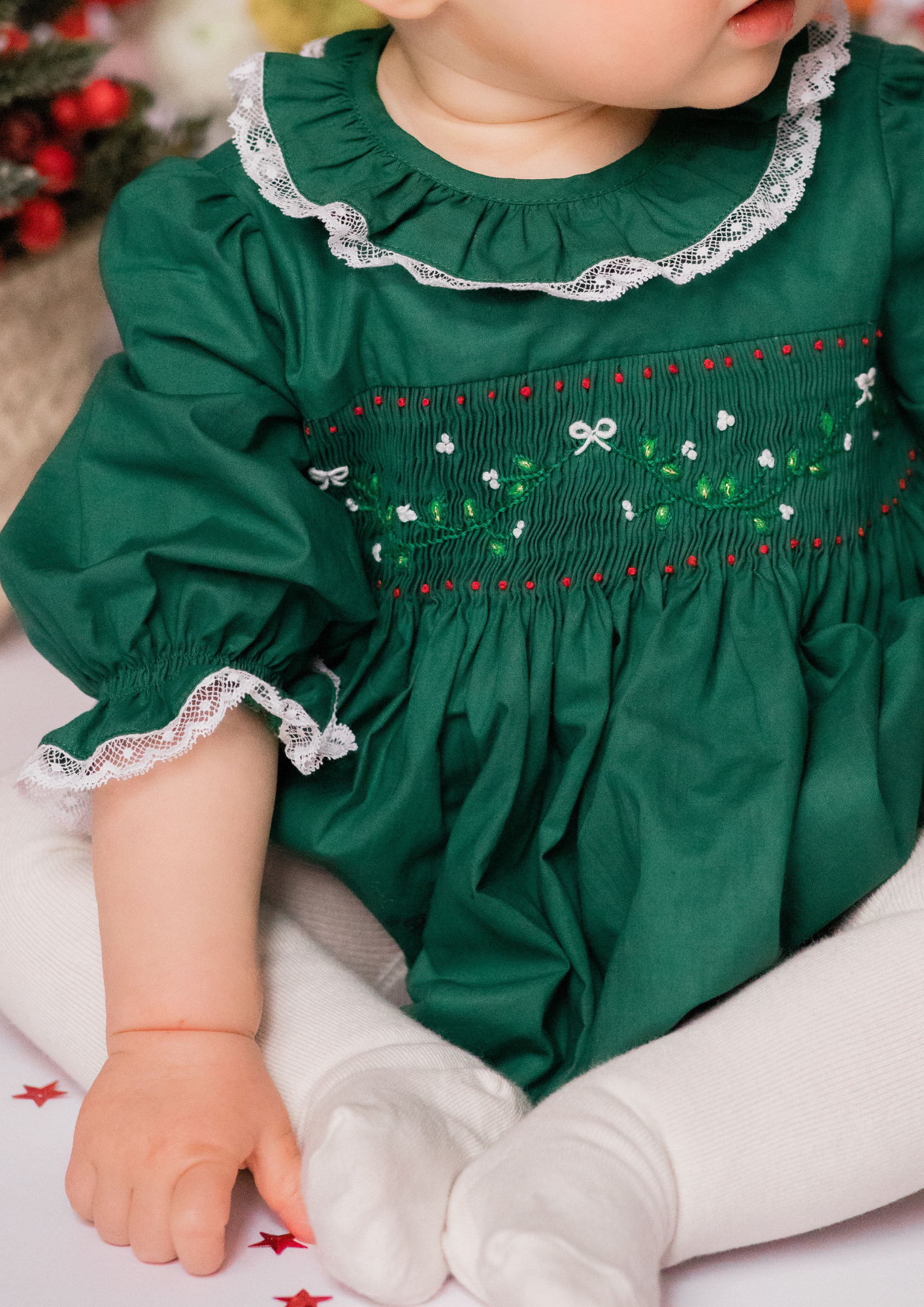 Margaret Green Christmas long sleeve Baby Bubble