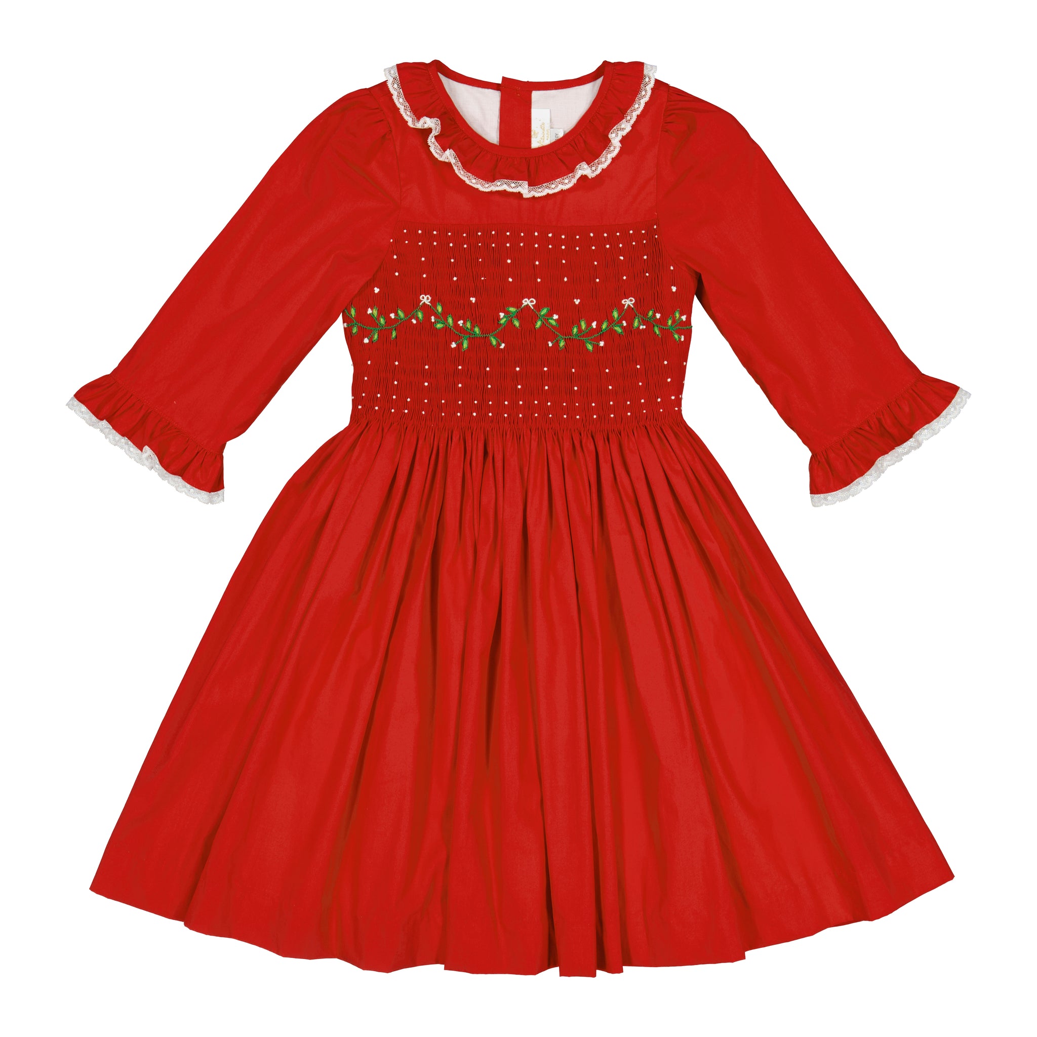 Margaret Red Christmas long sleeve Dress