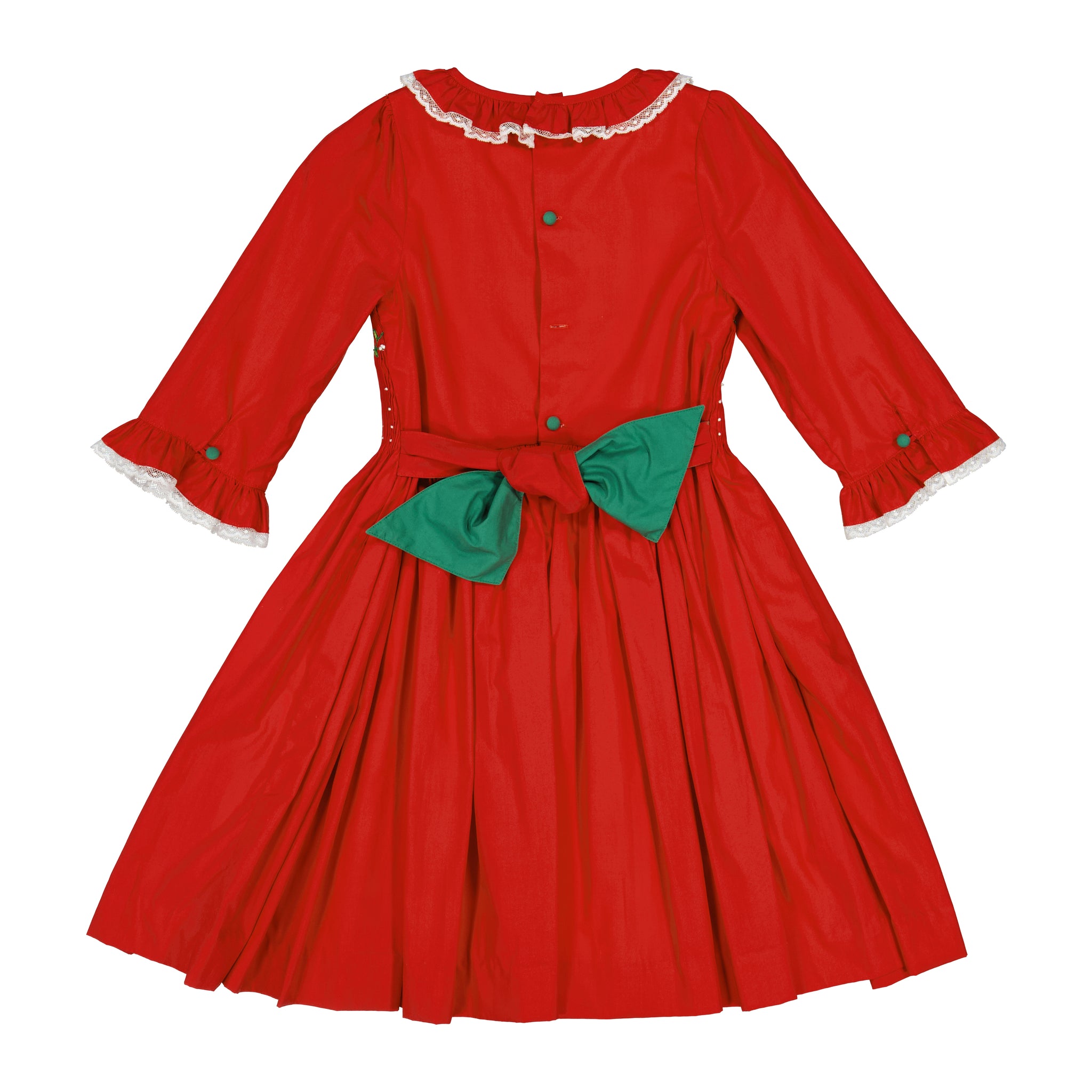 Margaret Red Christmas long sleeve Dress