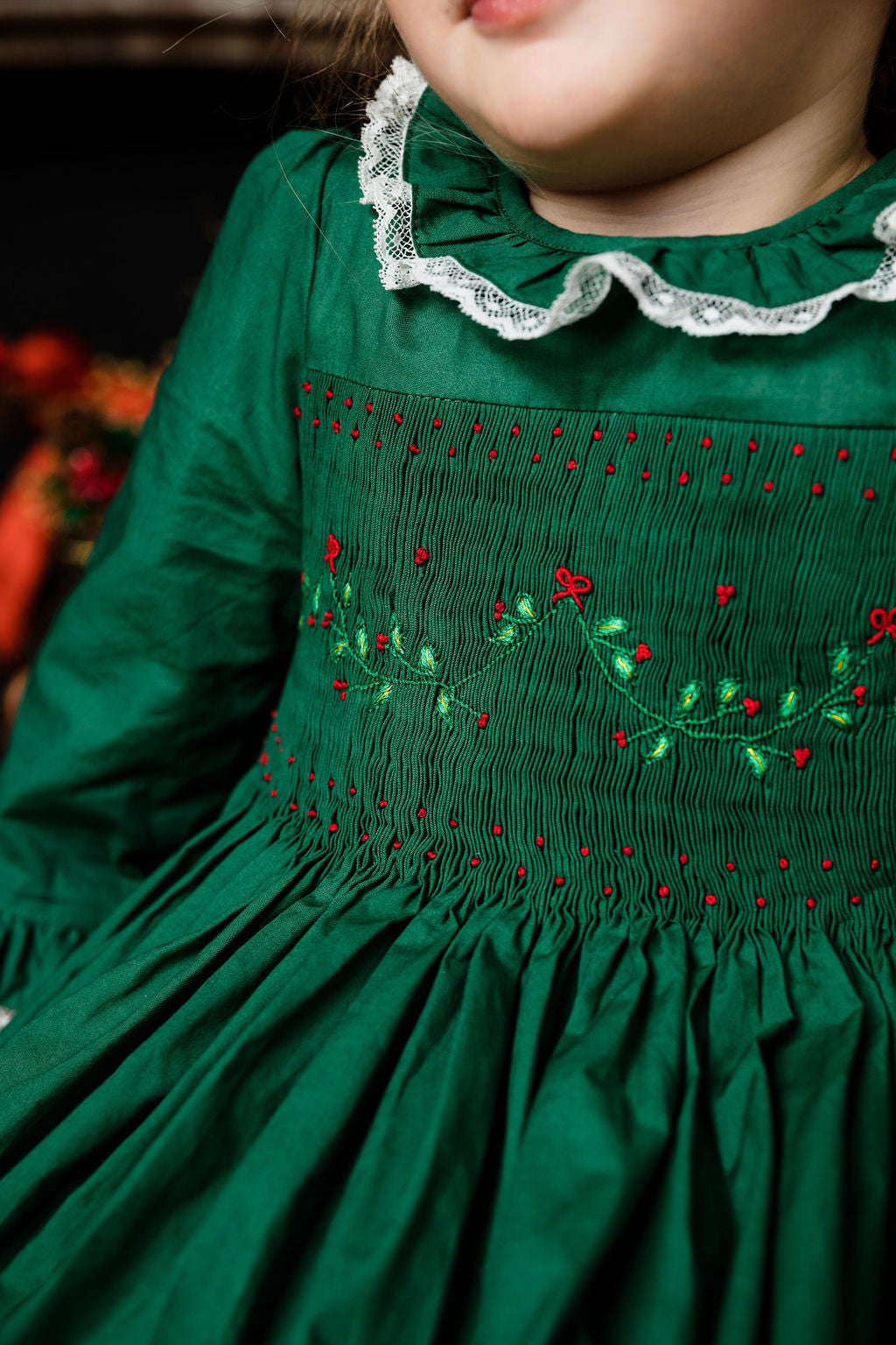 Margaret Green Christmas long sleeve Dress