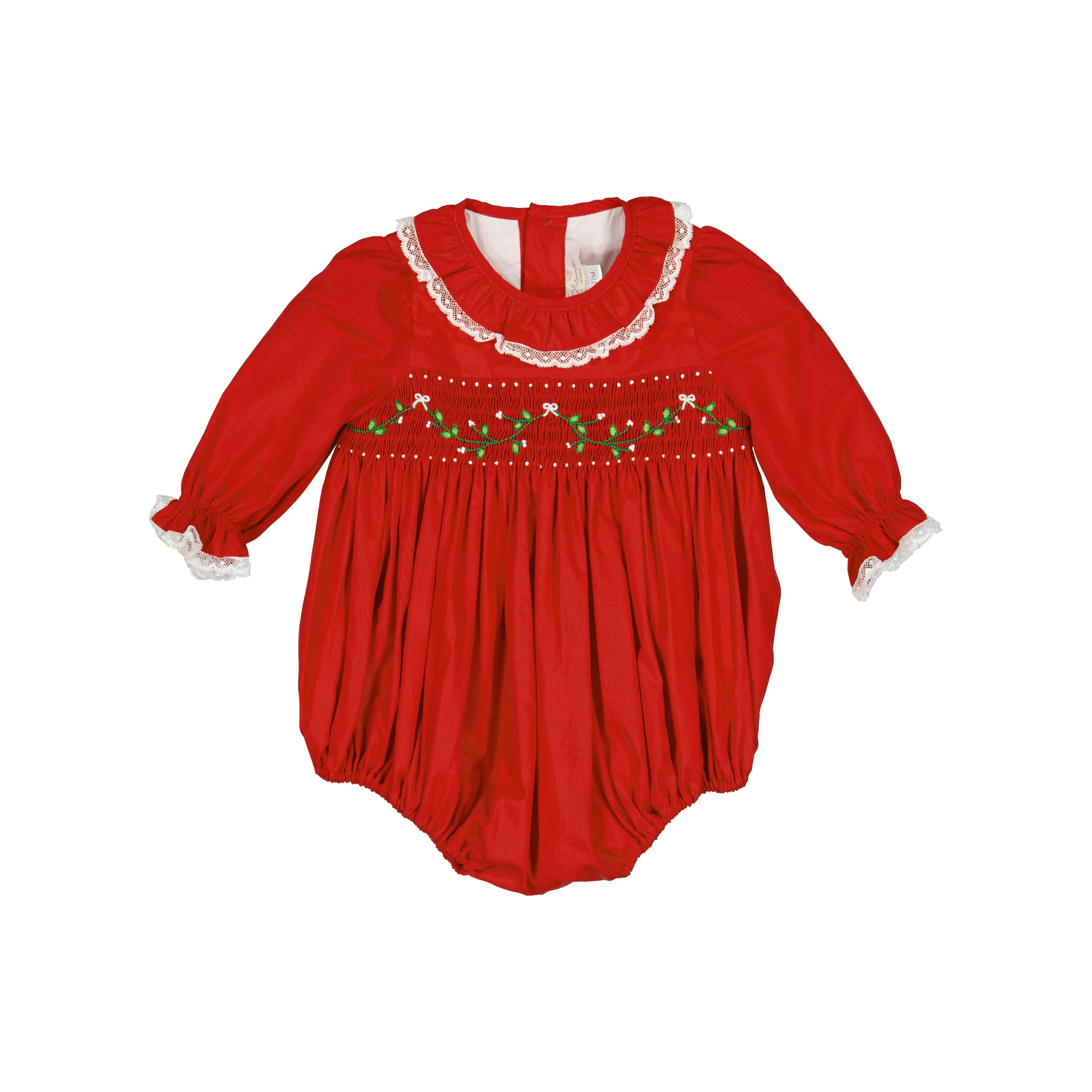 Margaret Red Christmas long sleeve Baby Bubble