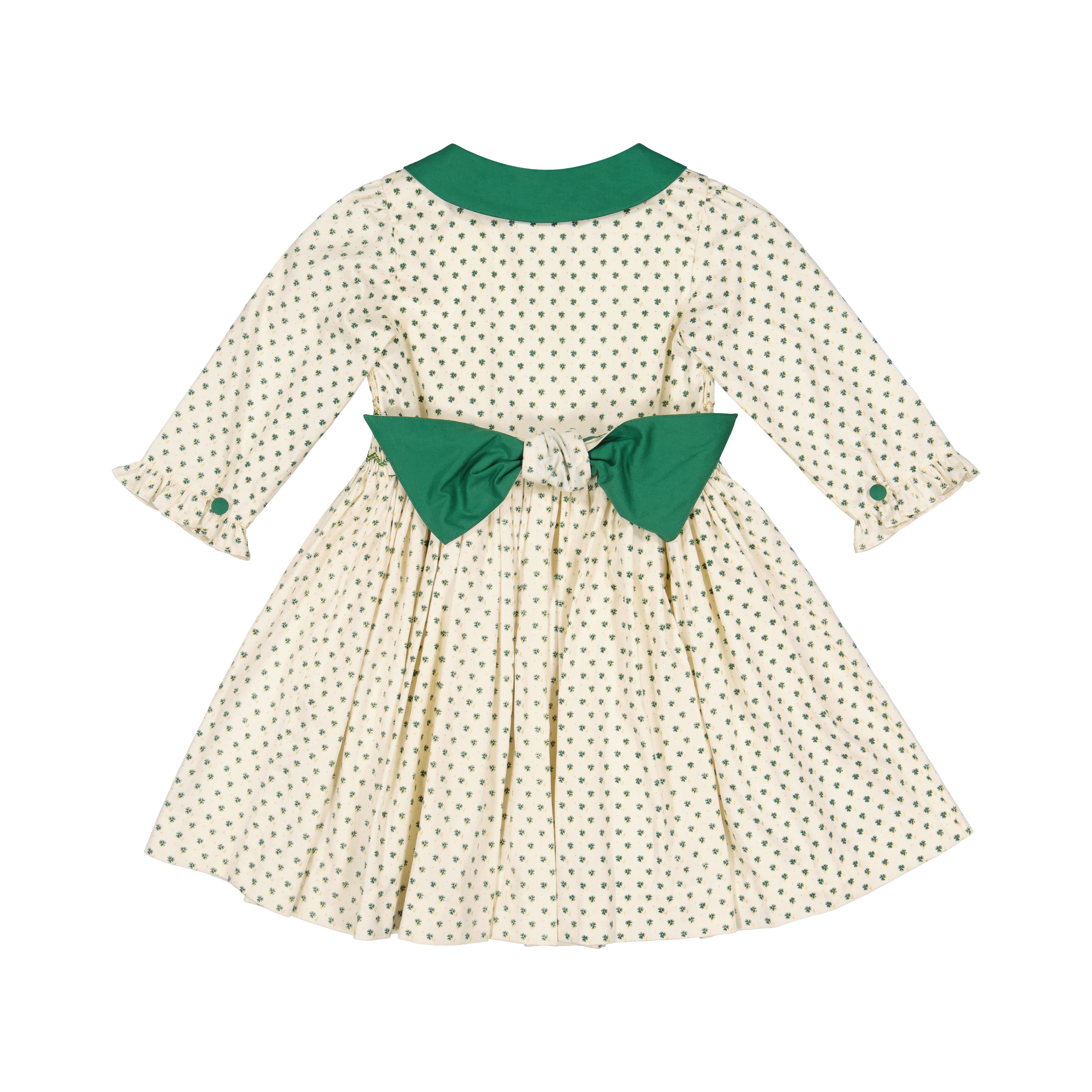 Olympe Green Long Sleeve Smocked Dress | Girls Christmas Dress Olympe Green Long Sleeve Smocked Dress | Girls Christmas Dress