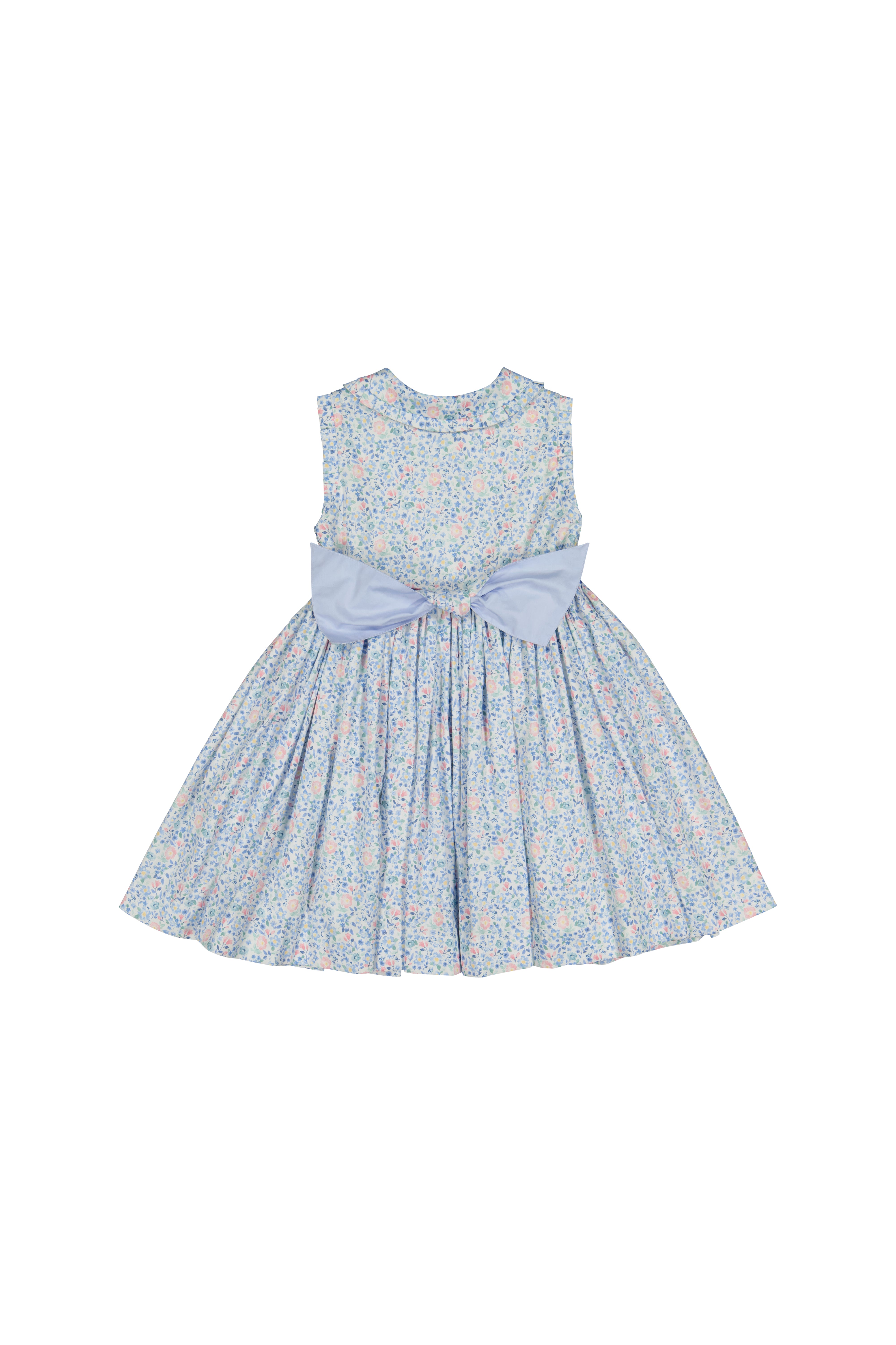 paris blues dress Olympe Blue Floral Sleeveless Smocked Formal Gown Rhode Island Size Alpha:UK-XL LILLY FASCINATOR HAT -