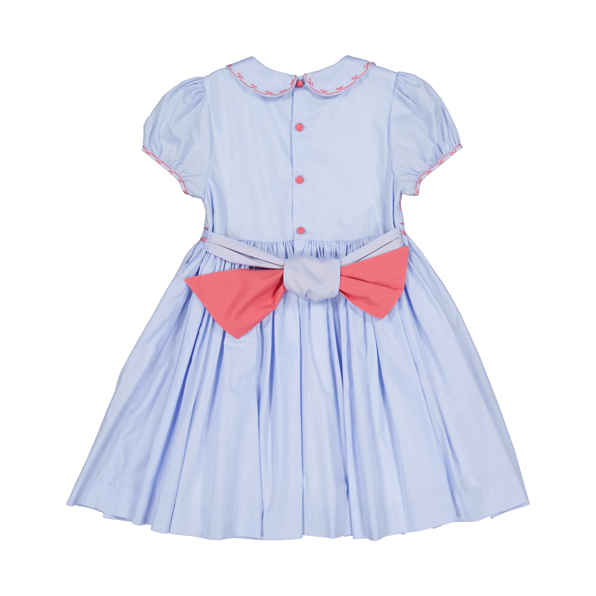 Princess Charlotte Heirloom Blue Smocked Dress