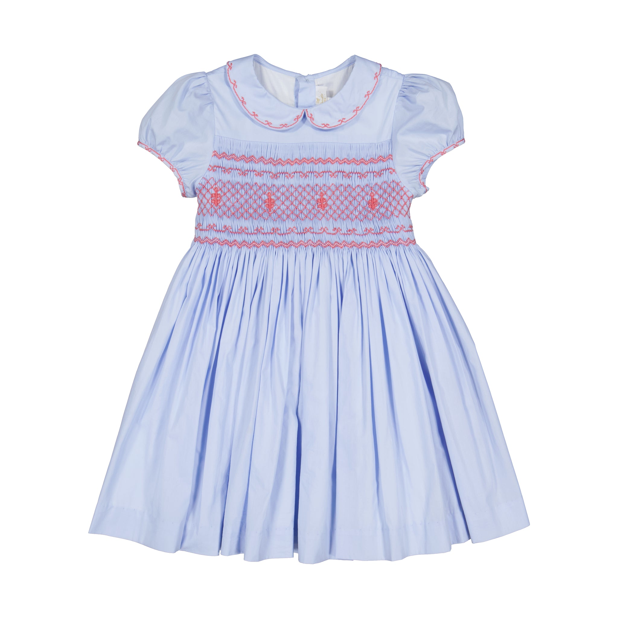 Princess Charlotte Heirloom Blue Smocked Dress