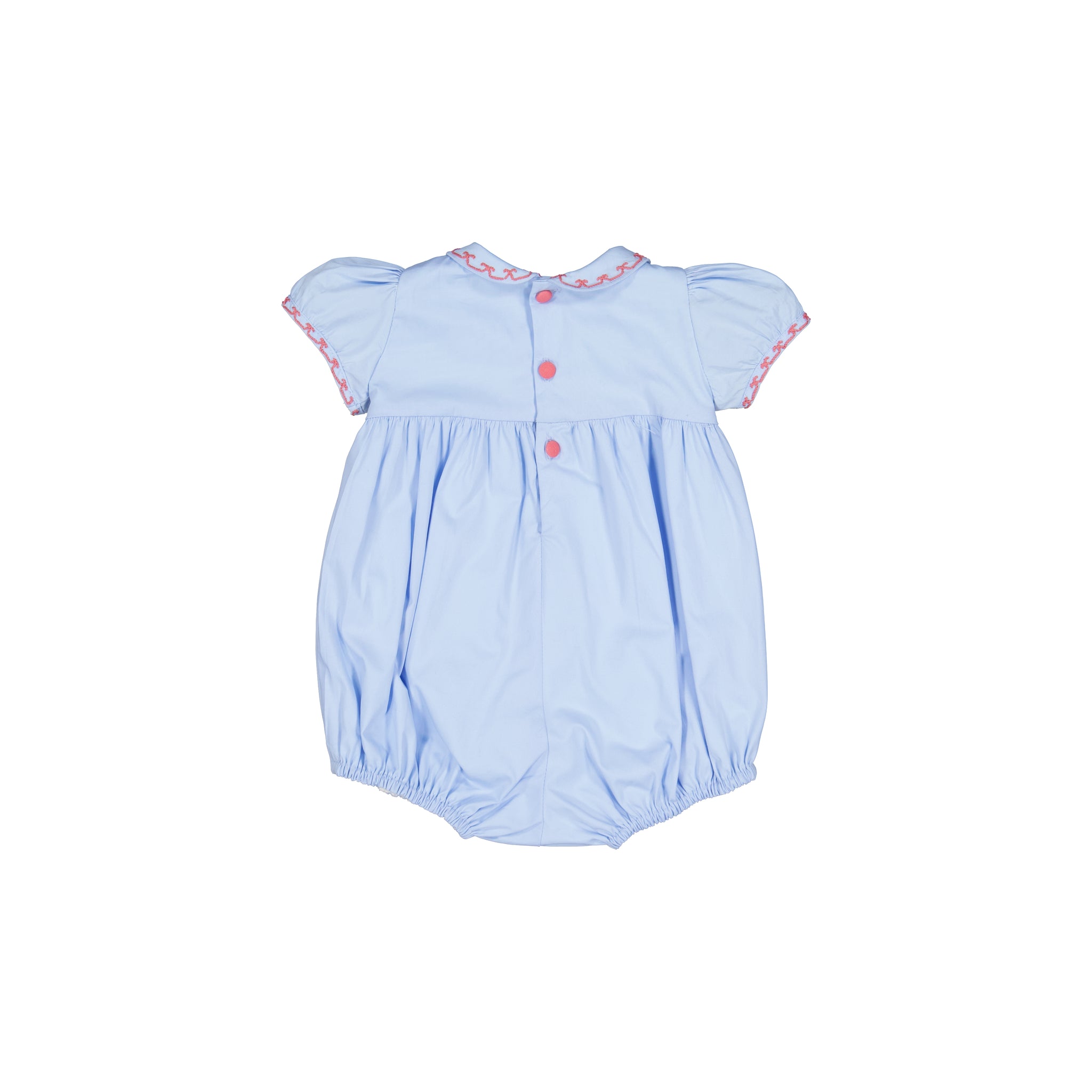 Princess Charlotte Heirloom Blue Smocked Baby Bubble