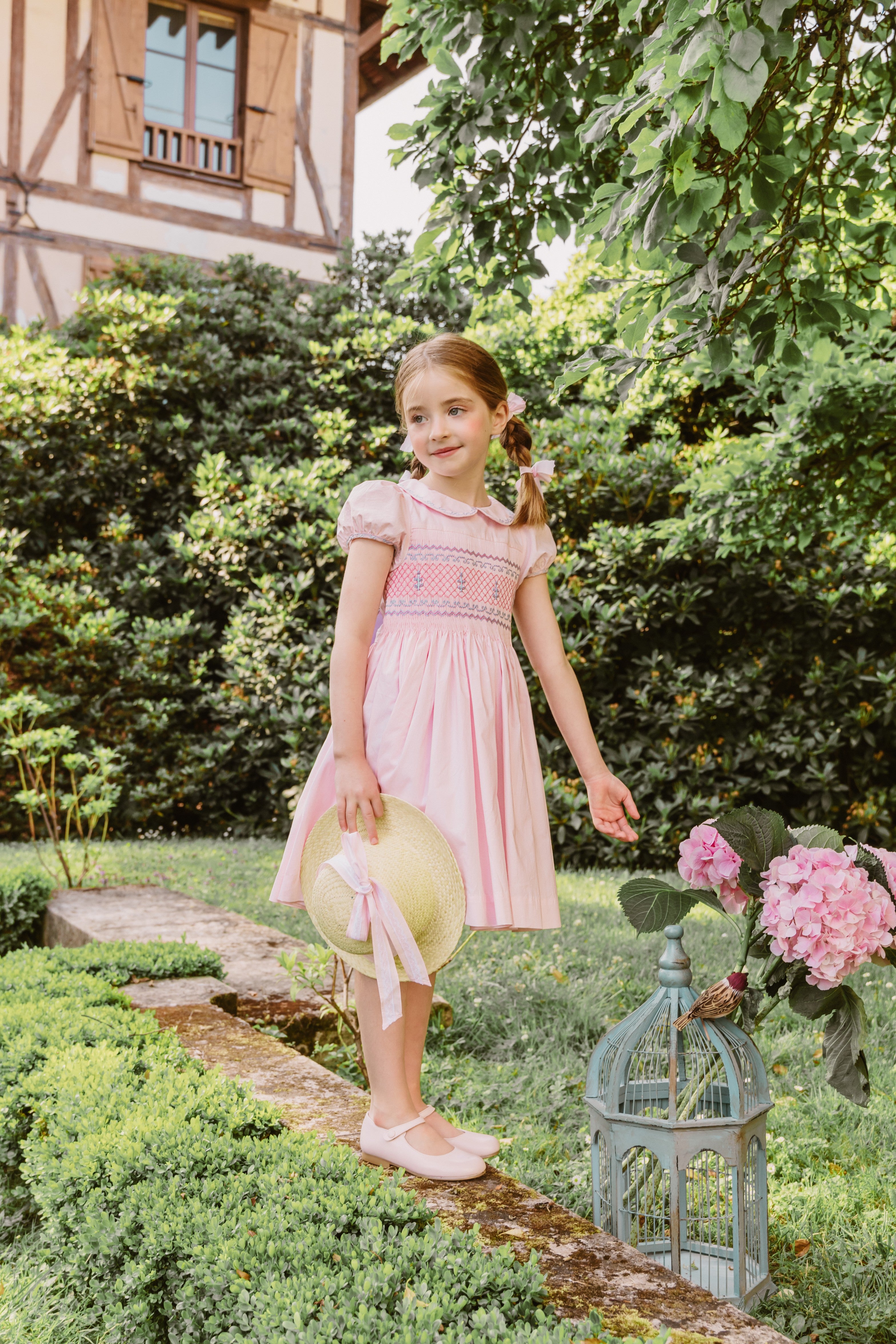 Princess Charlotte Heirloom Pink Smocked Dress Princess Charlotte Heirloom Pink Smocked Dress