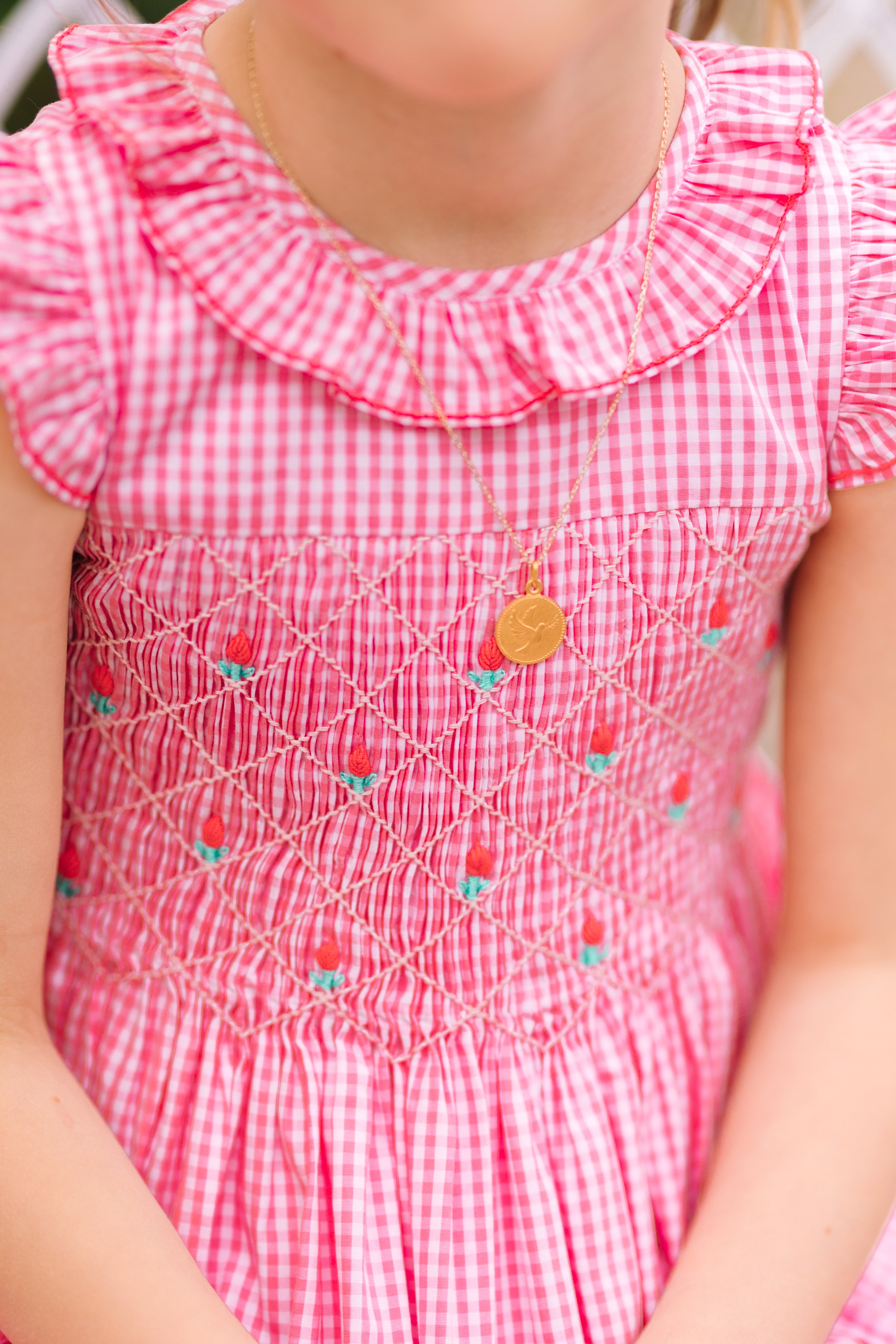 pink gingham smock dress Pink Plus Textured Gingham Puff Sleeve Smock Dress