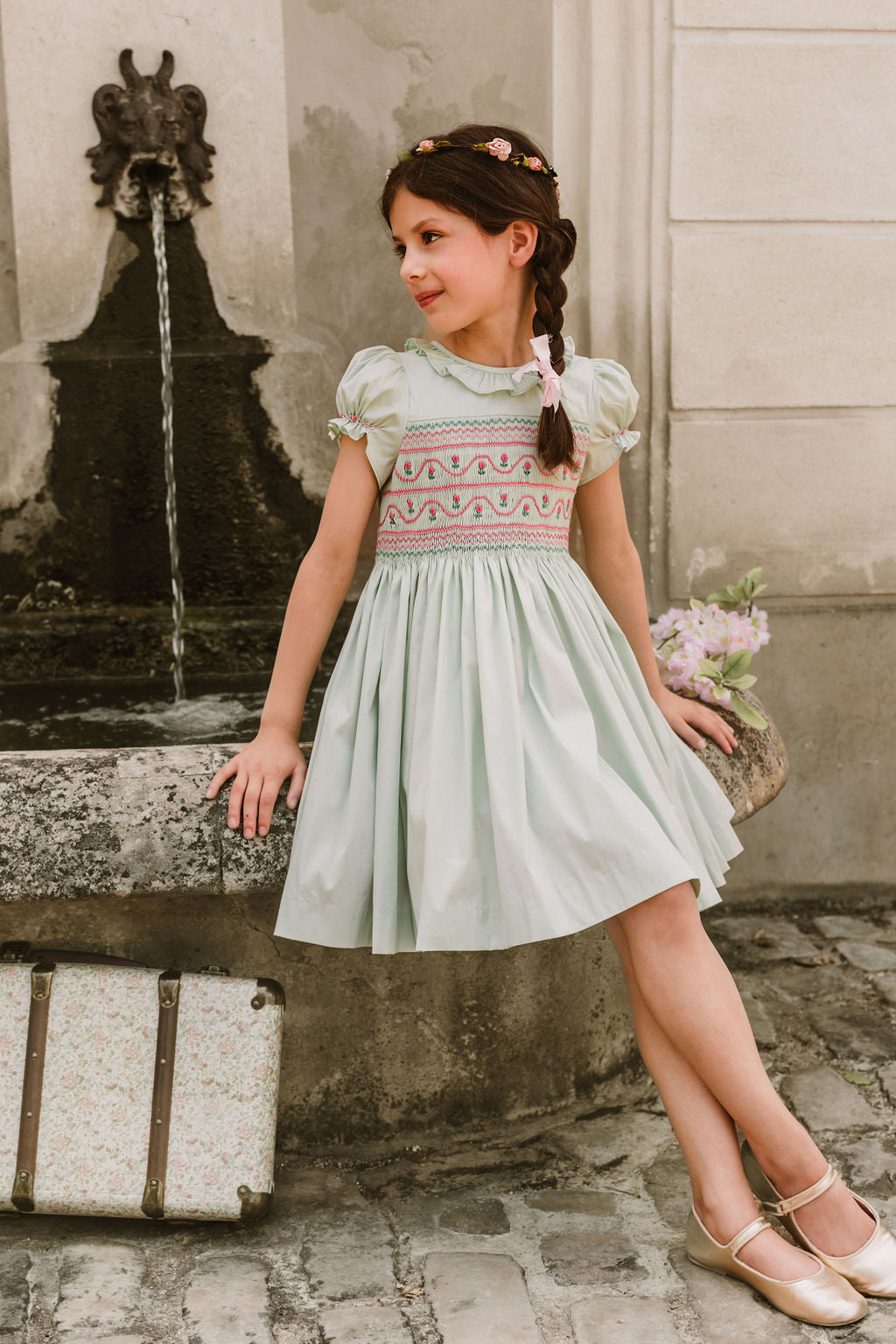 Smocked classic dress - HANDMADE IN USA 6-8WK TURNAROUND main image 1