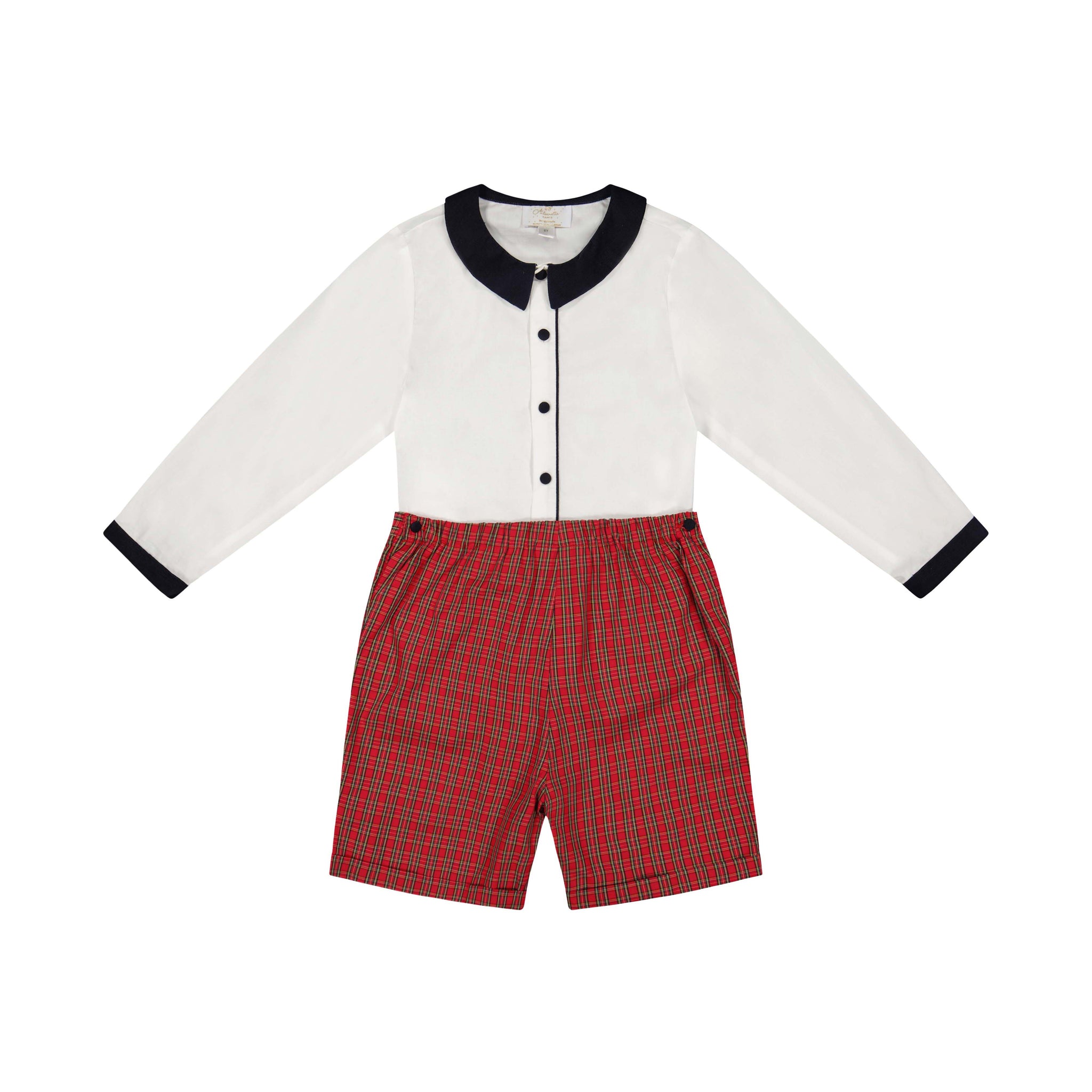 William Red Tartan Dressy Set