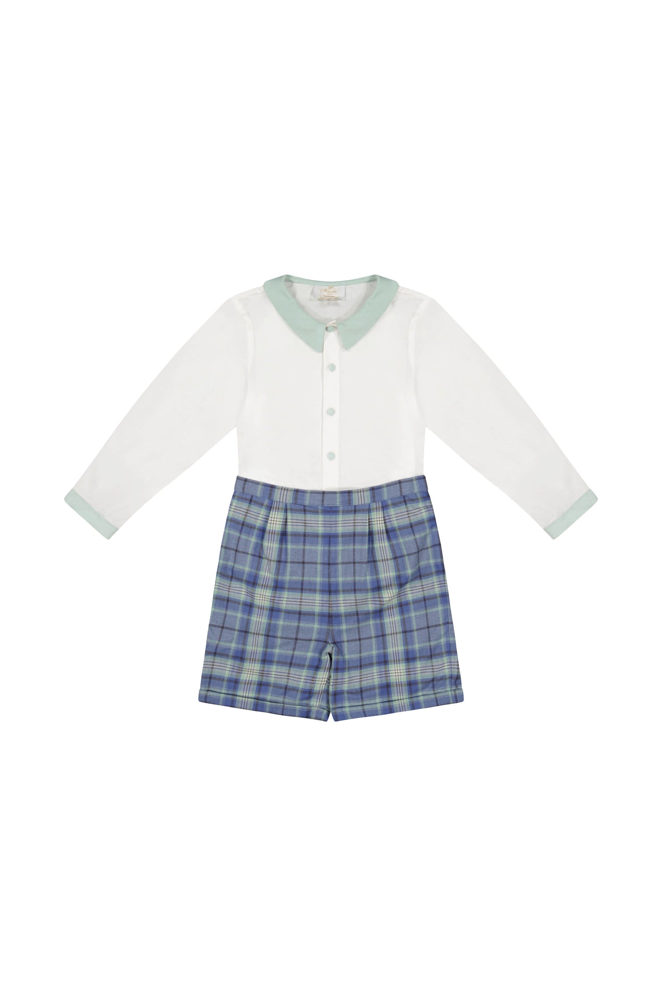 William Blue Tartan Dressy Set