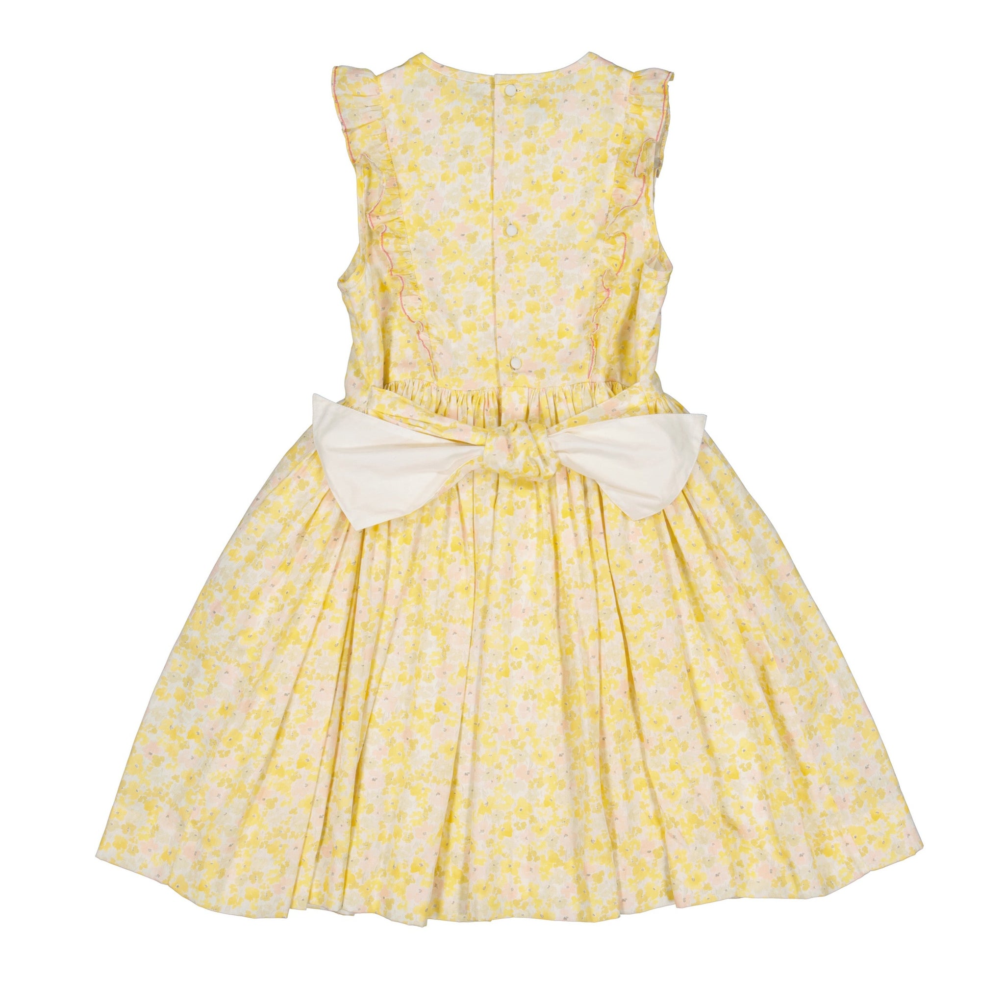 IRIS YELLOW FLORAL SMOCKED DRESS