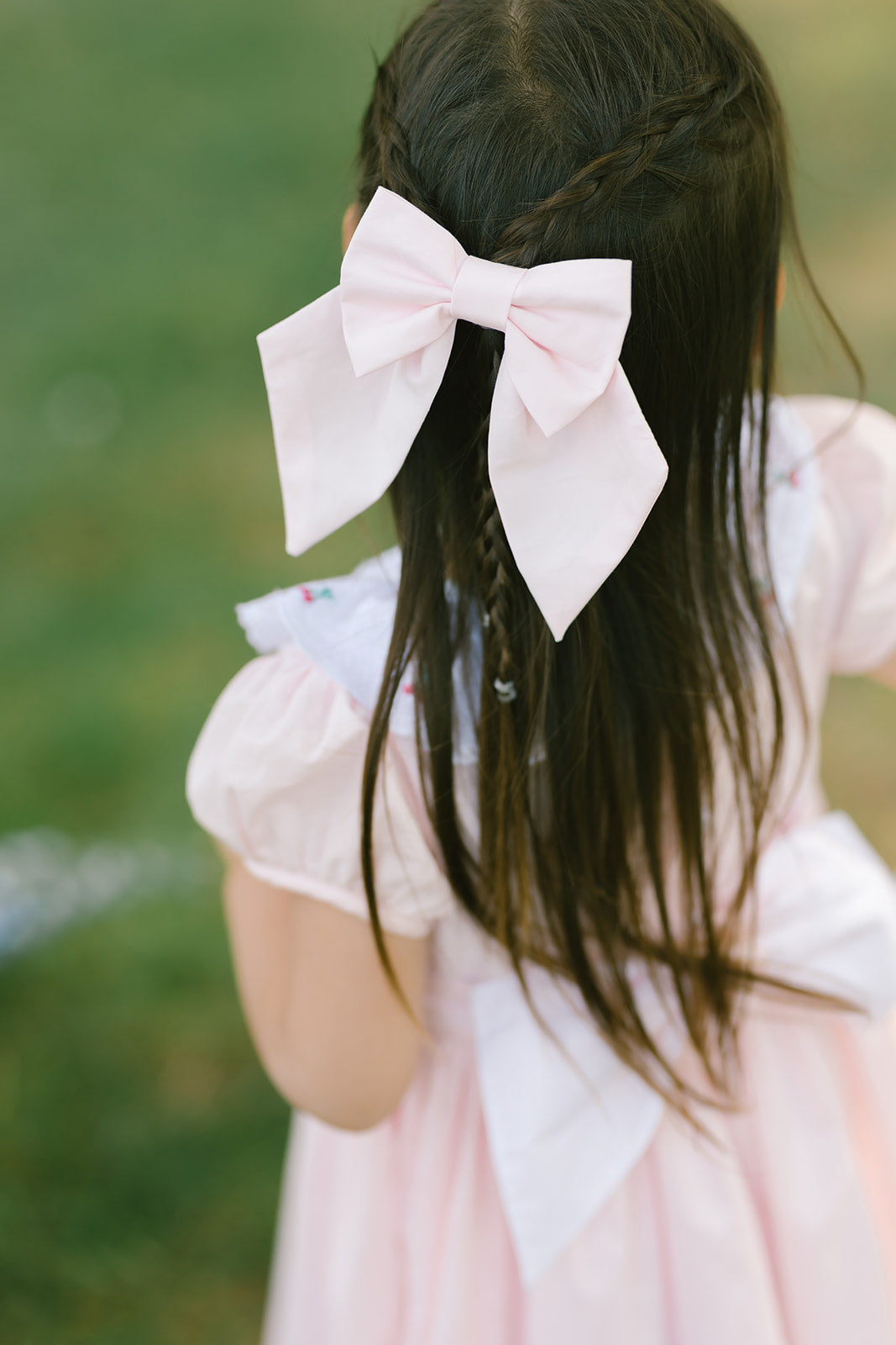 Cherry Pink Bow Hair Clip for Girls | Antoinette Paris