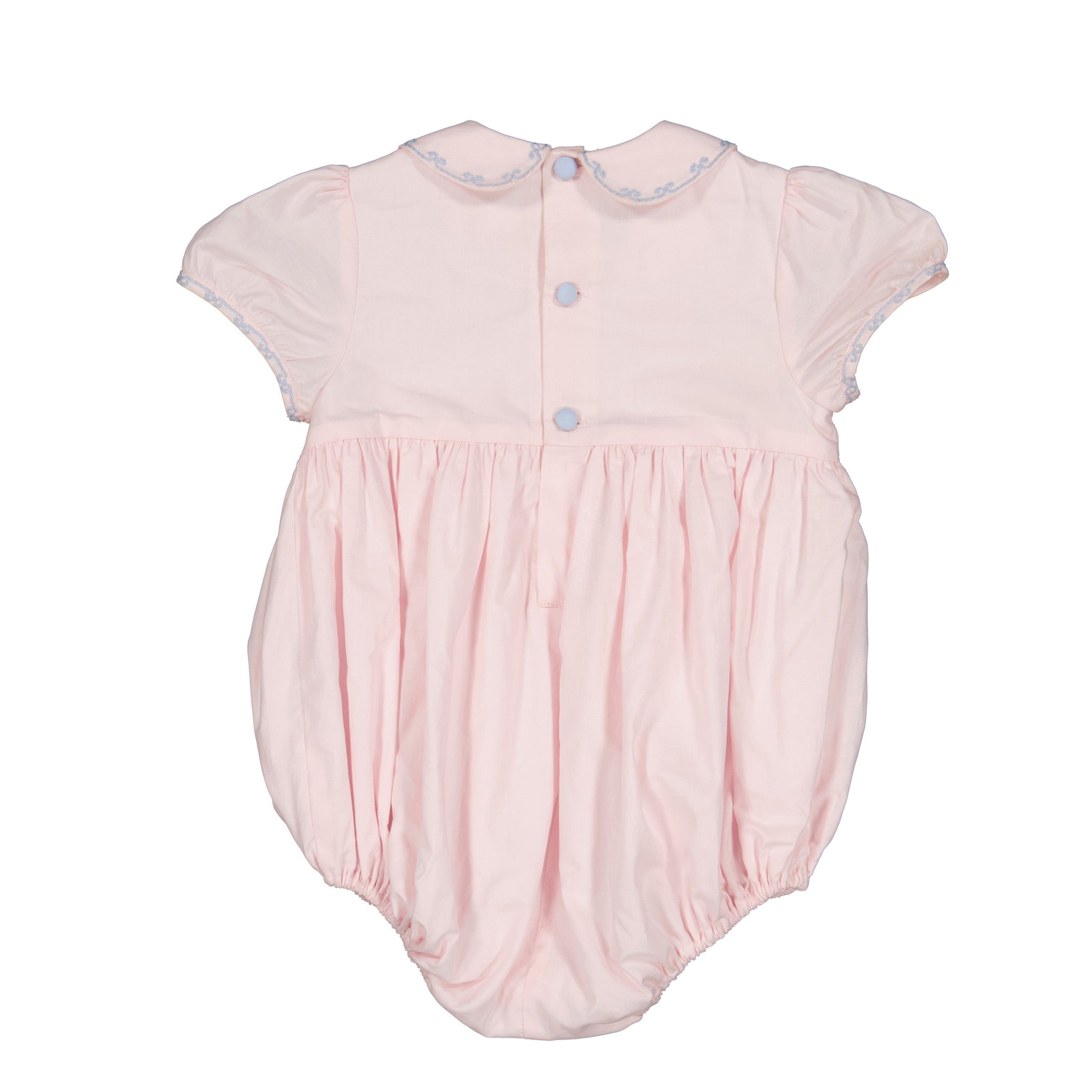 CHARLOTTE PINK SMOCKED ROMPER