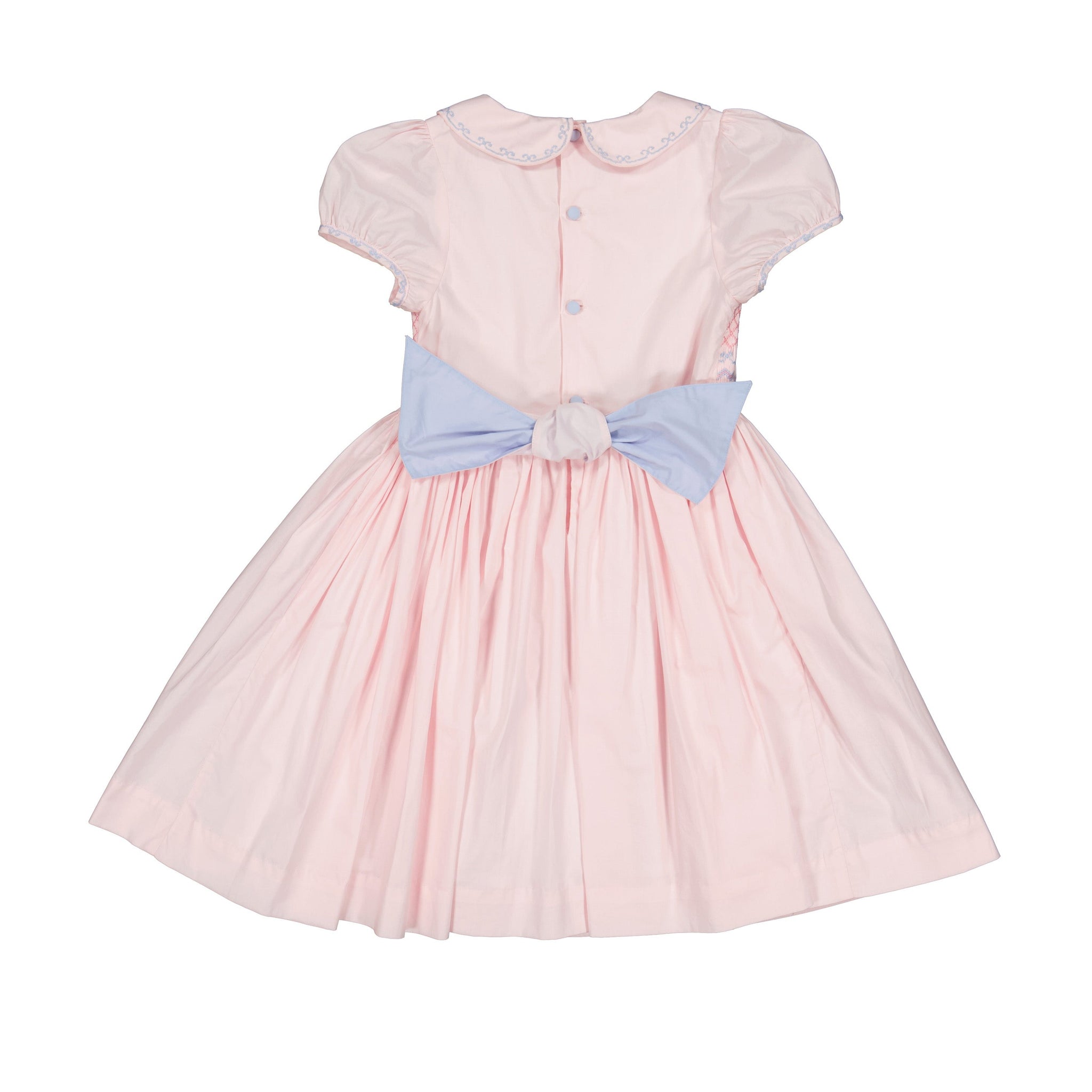 PRINCESS CHARLOTTE HEIRLOOM PINK SMOCKED DRESS