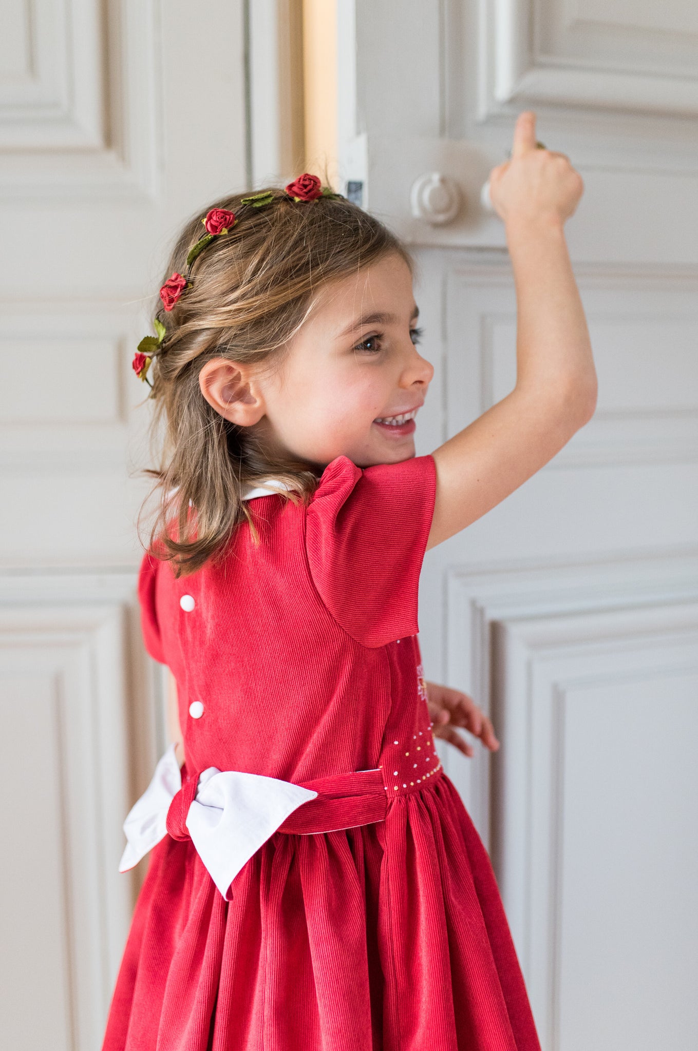 Dungaree on sale dress red